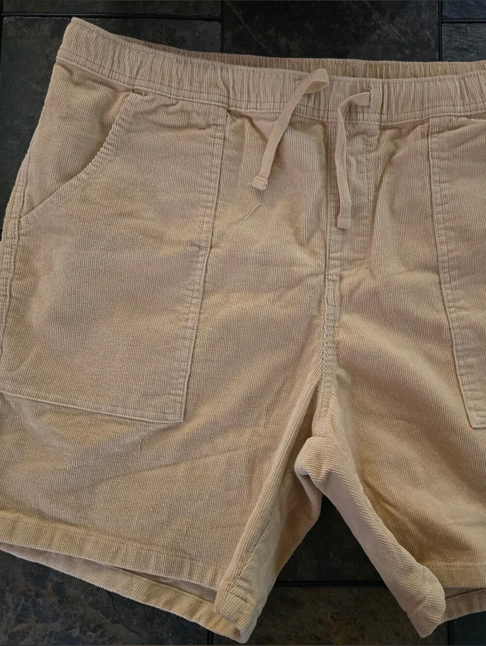 Katin Men's Corduroy Drawstring Shorts - LIGHT YELLOW
